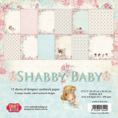 Shabby Baby - 12x12 Paper Set (12 Bögen)