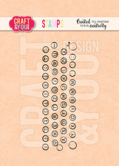 Craft and You Clear Stamps - Vintage Keyboard