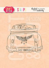 Craft and You Clear Stamps - Wedding Car
