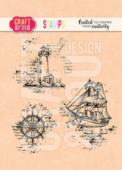 Craft and You - Clear Stamps - Sea Travel