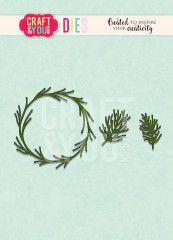 Craft and You - Cutting Dies - Coniferous Wreath
