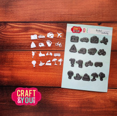 Craft and You - Cutting Dies - Travel Pictograms