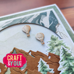 Craft and You - Cutting Dies - Border Mountines