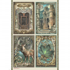 Stamperia Rice Paper - Magic Forest - 6 Cards