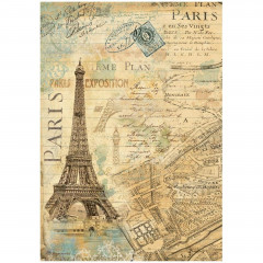 Stamperia Rice Paper - Around the World - Paris