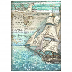 Stamperia Rice Paper - Songs of the Sea - Sailing Ship
