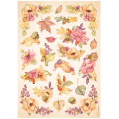 Stamperia Rice Paper - Woodland - Flowers