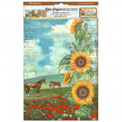 Sunflower Art - A4 Rice Paper Selection