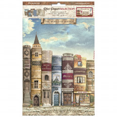 Vintage Library A4 Rice Paper Selection