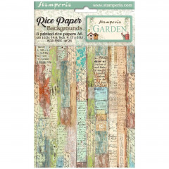Stamperia A6 Rice Paper - Garden - Backgrounds