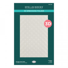 Spellbinders 3D Embossing Folder - Orange Peel Quilt
