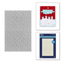 Simon Hurley - 3D Embossing Folder - Geo Quilt