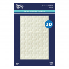 Spellbinders - 3D Embossing Folder - Woven