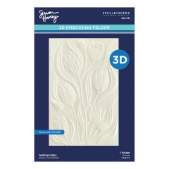 Spellbinders - 3D Embossing Folder - Twirling Tulips