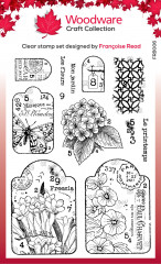 Woodware Clear Stamps - Garden Tags