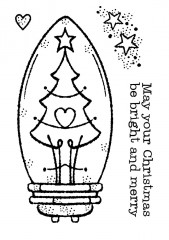 Woodware Clear Stamps - Tree Light Bulb