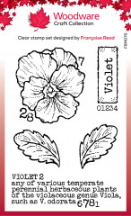 Woodware Clear Stamps - Mini Violet