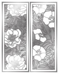 Gemini Create-A-Card Cutting Die - Floral Panel Helleborus
