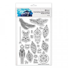 Simon Hurley Ranger Clear Stamps - Folk Art Ornaments