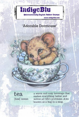 Unmounted Rubber Stamps - Adorable Dormouse