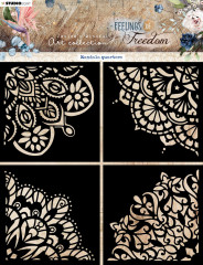 Studio Light Mask Stencil - Feelings of Freedom Nr. 192 - Mandala Quarters