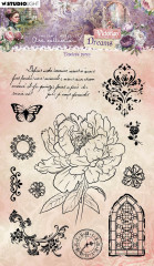 Studio Light - Clear Stamps - Victorian Dreams - Timeless Peony