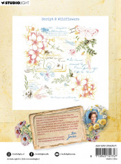 Studio Light Clear Stamps - Wild & Free Nr. 671 - Script & Wildflowers
