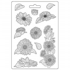 Soft Mould A4 - Sunflower Art - Sunflowers
