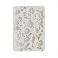 Silicone Mold A5 - Orchids and Cats - Orchids
