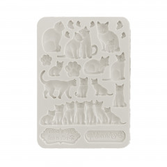Silicone Mold A5 - Orchids and Cats - Cats