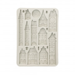Silicone Mould A5 - Gear up for Christmas - Cozy Houses