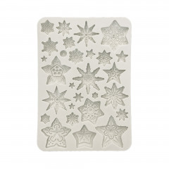Silicone Mould A5 - Gear up for Christmas - Stars