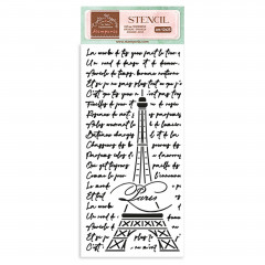 Stamperia Thick Stencil - Oh lá lá - Tour Eiffel