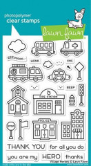 Lawn Fawn Clear Stamps - Village Heroes