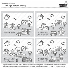 Lawn Fawn Clear Stamps - Village Heroes