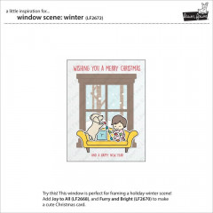 Lawn Fawn Clear Stamps - Window Scene Winter
