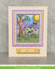Lawn Fawn Clear Stamps - Window Scene Spring
