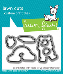 Lawn Cuts Custom Craft Dies - Here for You Bear