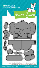 Custom Craft Die - Tiny Gift Box Elephant Add-On