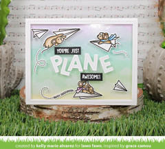 Clear Stamps - Just Plane Awesome Sentiment Trails