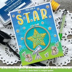 Lawn Cuts Custom Craft Dies - Embroidery Hoop Star