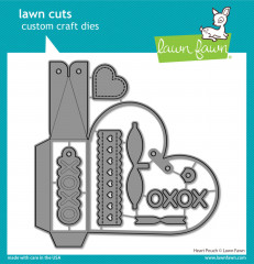 Lawn Cuts Custom Craft Dies - Heart Pouch