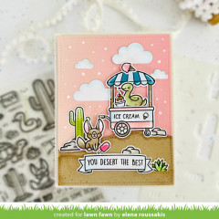 Lawn Fawn Coloring Stencils - Treat Cart