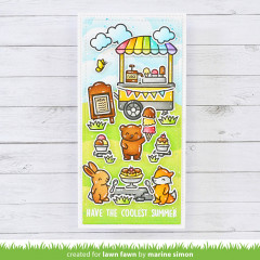 Lawn Fawn Coloring Stencils - Treat Cart