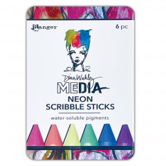 Dina Wakley Media - Neon Scribble Sticks 4