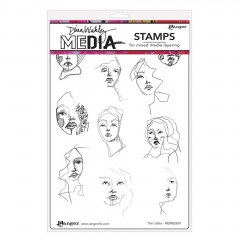 Dina Wakley Media Cling Stamps - The Littles