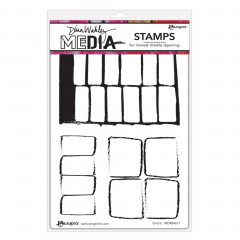 Dina Wakley Media Cling Stamps - Grid It