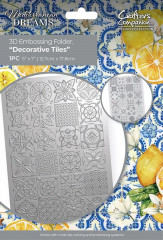 Embossing Folder - Mediterranean Dreams - Decorative Tiles