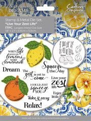 Clear Stamps and Cutting Die - Mediterranean Dreams - Live Your Zest Life