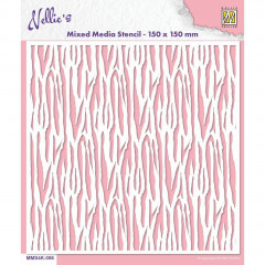Mixed Media Stencil - Zebra